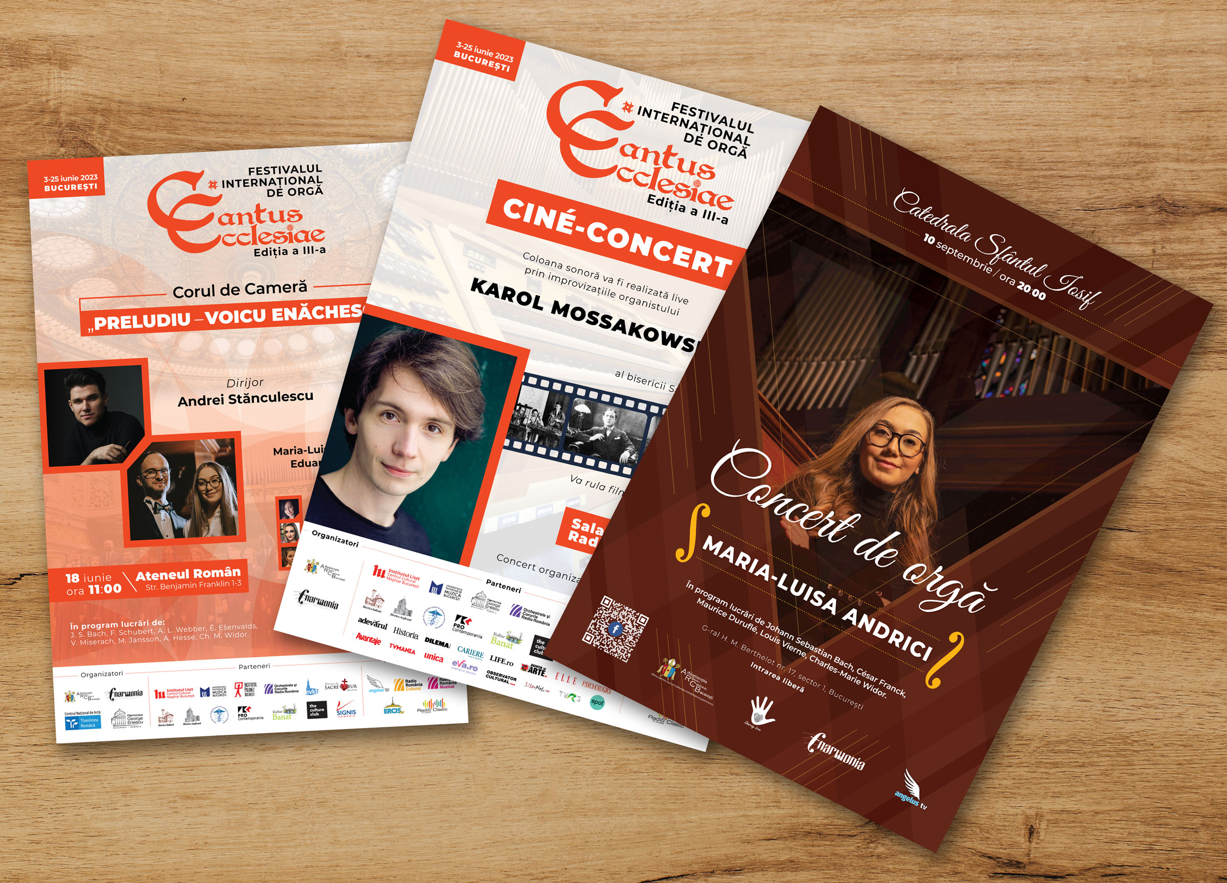 Peak's Designs Traian Mircea Voineagu TMV Bucharest Organ Fest - 3th Edition flyers mockup