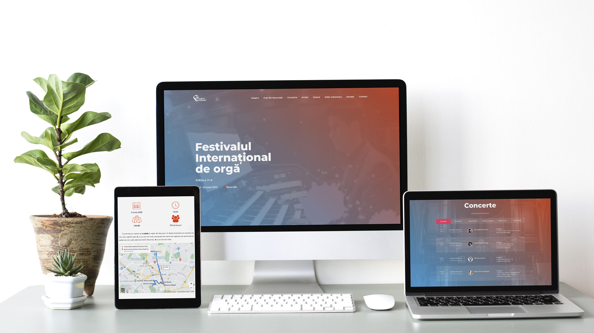 Peak's Designs Traian Mircea Voineagu TMV Bucharest Organ Fest - website mockup